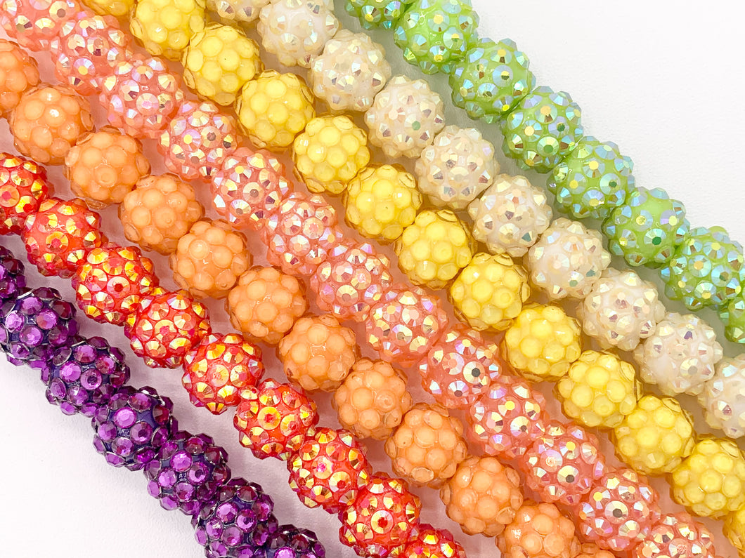 Marble Acrylic Beads, Iridescent Beads, Round Gumball Bubblegum Beads, 16mm  Acrylic Beads, Charm Beads for Pen, DIY Keychain 