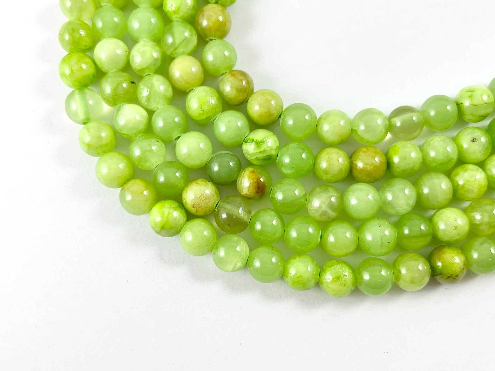 10mm Round Natural Light Green Jade Beads for Jewelry Making DIY Strands 15